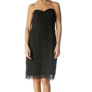 David's Bridal Black Lace Chic Sheath Dress